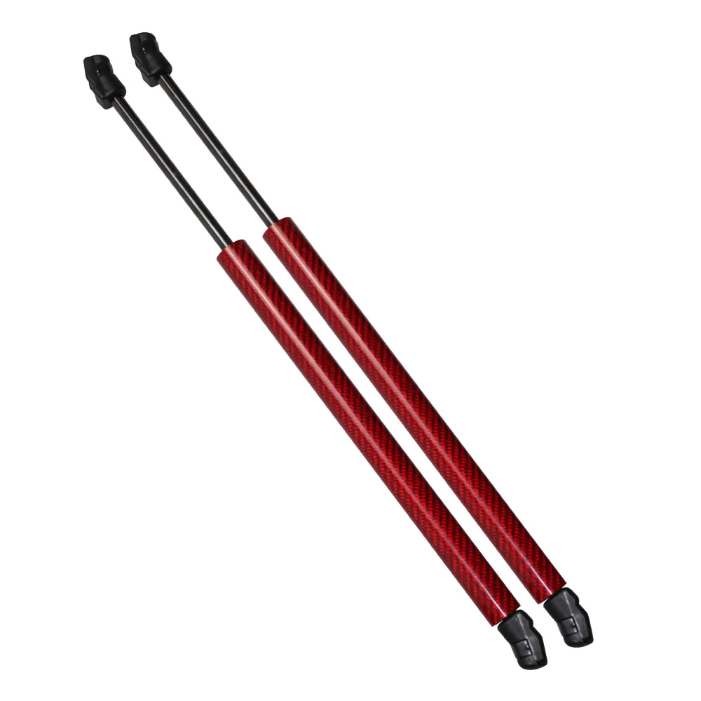 red carbon fiber Для Mazda 6 задний для хэтчбека 2003-2008 автомобиль багажника загрузки углеродного волокна газовые упоры, амортизационные раздвижная Опора автоподъемник поддерживает 580 мм - Цвет: red carbon fiber