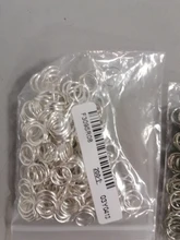 Lote de anillos abiertos de 4, 6, 8 y 10mm de bucle dorado y plateado para hacer joyas, collares y pulseras, suministros de conector, 200 unidades