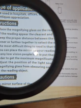 Lupa iluminada Glass-10X lupa de lectura grande de mano con 12 luz LED iluminada para personas mayores, reparación, monedas
