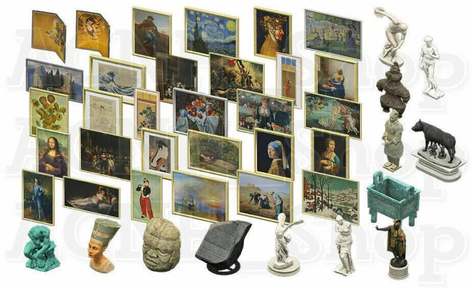 Animal Crossing New Horizons - All Redd Art For Museum