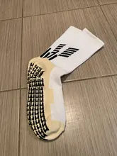 Calcetines de fútbol antideslizantes para hombre, calcetín deportivo para chico adolescente, negro, blanco, azul, alta calidad