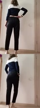 Corduroy Pants Trousers Velvet Fleece Winter Thick Black Female Women Straight for Workout