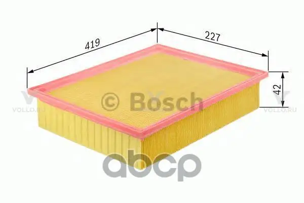 F026400122 BOSCH ВКЛАДЫШ ВОЗДУШНОГО ФИЛЬТРА