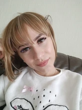 SHANGZI-Peluca de cabello sintético con flequillo, de pelo Natural con flequillo postizo, color negro, marrón claro, alta temperatura