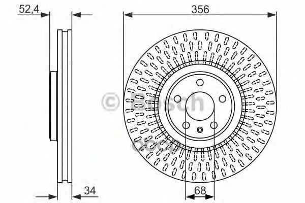 Тормозной Диск 0986479748 Bosch арт. 0986479748