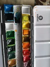 Mini caja vacía de 6/12/24/36/48 Uds. Para acuarelas, para artistas, estudiantes y principiantes