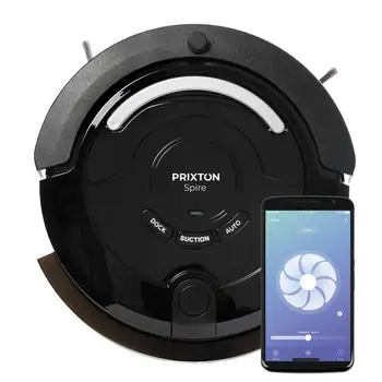 

PRIXTON-Robot Vacuum Cleaner with Wifi dry cleaning and wet 4 in 1: Barre, scrub, pass the mop wipe and suck | Spire 916