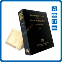 Novo livro de 2020 ishihara 38 placas | optometria cegueira de cor livro de teste de deficiência de cor | 2020 novo publicar | 2020 marcado