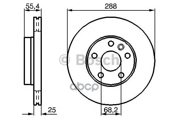 Тормозной Диск 0986478893 Bosch арт. 0986478893