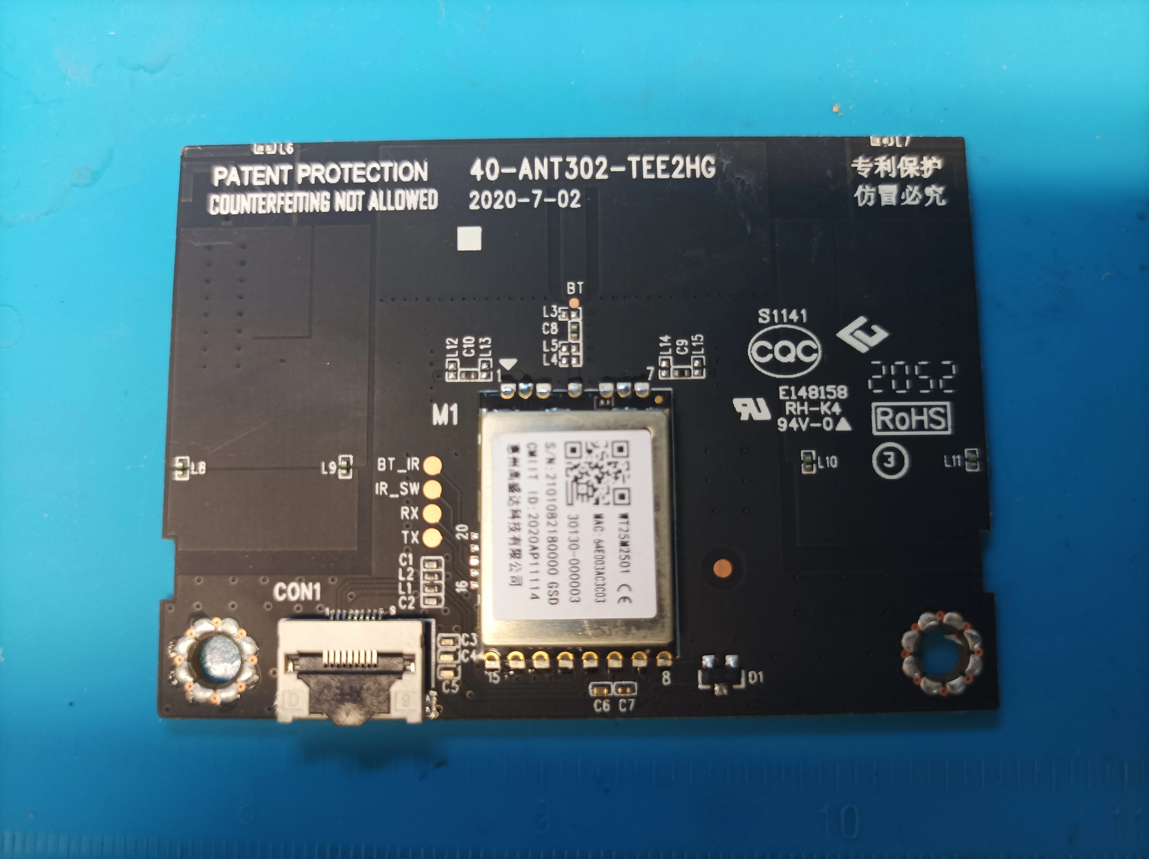 Wi-Fi модуль 40-ANT302-TEE2HG телевизор TCL 55C725 | Электроника