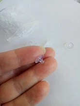 100 unids/lote pendientes accesorios de la joyería de goma de silicona ronda de oreja bloqueado pendiente tapones para DIY EF011