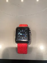 Correa trenzada Solo para Apple Watch, banda de 44mm, 40mm, 38mm, 42mm, pulsera de tela elástica de nailon serie iWatch 3 4 5 Se 6