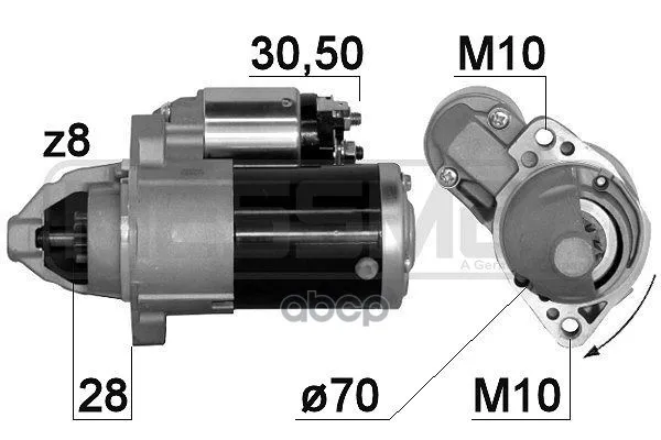 Стартер Mitsubishi Asx/Lancer/Outlander 1.4kw Era арт. 220884