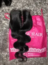 Mechones de pelo ondulado brasileño con cierre, extensiones de pelo ondulado, mechones con cierre, 4x4, Ishow Hair