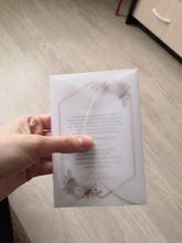 40 unids/lote Semi-transparente de papel de ácido sulfúrico sobres para DIY tarjeta postal tarjeta/tarjeta de invitación de la boda de embalaje de regalo