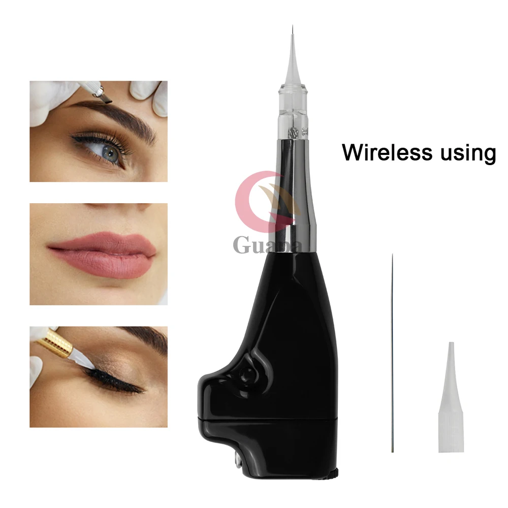 

Black Ombre Machine Permanent Makeup Tattoo Machine Wireless Tattoo Machine Marble Collection for Eyebrow Ombre Powder Effect