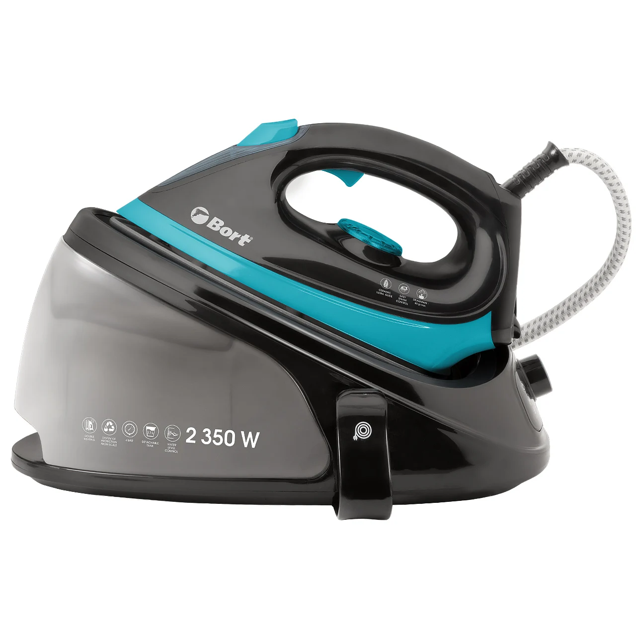Парогенератор Bort SteamCare Plus (Мощность 2350 Вт, давление до 4 бар, система защиты от накипи)