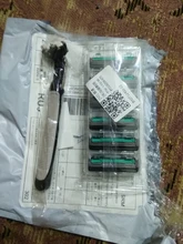 1 Uds hombres manejar maquinilla de afeitar reemplazable de seguridad recto titular de maquinilla de afeitar suministros con 12 Uds hombres de Metal afeitado cuchilla de afeitar