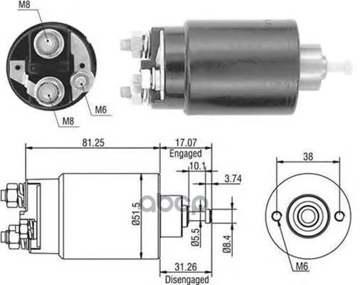 Втягивающее Реле Magneti Marelli 940113050404 MAGNETI MARELLI арт. 940113050404