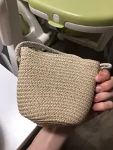 Bolso para niños, bandolera de paja de conejo con dibujos animados, monedero de moneda de llaves para niños, Mini bolso de hombro de princesa