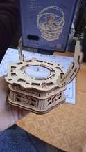 Robotime-Kit de construcción 3D de madera para niños y adultos, juguete para regalo con caja de música giratoria, 84 Uds.