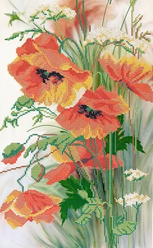 

Ns3149 set for embroidery with beads "watercolor"