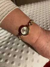 Reloj de pulsera dorado y plateado para mujer, reloj de cristal de roca, reloj de pulsera de cuarzo de lujo para mujer