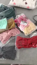 Diademas de lazo de nailon trenzado para niña, turbante ancho liso de punto con Cable, accesorios para el cabello, 27 colores, 1 Uds.