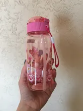 450ml de dibujos animados de Disney Mickey mouse, niños de plástico de taza paja los estudiantes agua potable chico botella a prueba de fugas nuevo