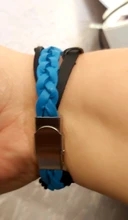 Cierre de acero inoxidable para pulsera de cuero y silicona, gancho de mandíbula de crimpado, cierre de banda para reloj, fabricación de joyas, bricolaje, 5 uds.