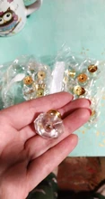 10 Uds acrílico Perillas de cristal tirador del cajón del armario perilla de manija de puerta en forma de diamante de la perilla de gabinete accesorio de muebles para el hogar sin tornillos