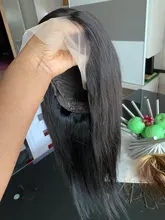 Puromi 13x1 4x1 medio de malla con división pelucas brasileñas no Remy pelucas de cabello humano T parte de encaje peluca 10-28 pulgadas Pre arrancado