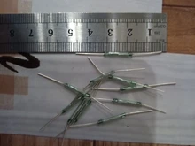 Interruptor de lengüeta de cristal para coche, interruptor de MKA-14103 de 10 Uds., N/O Reed, 10-15AT, 2x14mm A