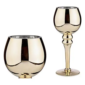 

Candleholder Crystal Gold (13 x 30 x 13 cm)