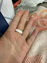 Fashion Men Women Black White Colorful Ring Ceramic Ring For Women With Big Crystal Wedding