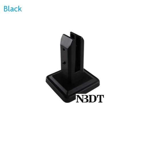 Square Black 304 нержавеющая сталь литой зажим для скобы кронштейна бассейн балкон забор ветровое стекло балюстрада лестничные перила стекло золото черный - Цвет: Square Black