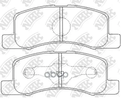 Pn3437-Nibk_колодки Дисковые Пер.! Mitsubishi Hinica/Bravo/Toppo/Wagon, Nissan Clipper 0,7-1,2 03 Nibk Pn3437 NiBK арт. PN3437