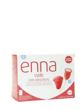 

Enna cycle menstrual cup 2 units size l + Sterilizer forget about tampons and compresses.