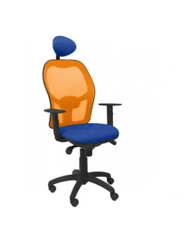 

CHAIR WITH BACKREST MESH ORANGE FABRIC BALI BLUE COLOR WITH BACKREST