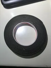 Tira de sellado anticolisión cinta de goma de espuma de esponja negra EVA superfuerte de 0,5-10mm de grosor, cinta de una sola cara