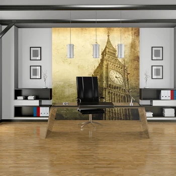 

Wall mural-Big Ben-old photo of London-300x231 cm