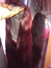 99J Borgoña transparente pelucas delanteras de encaje 4x4 de cierre de encaje pelucas brasileño recto 13*1 T parte pelucas de cabello humano Pre arrancó Remy