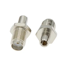 2 unids/lote Adaptador Coaxial RF conector Coaxial SMA a TS9/CRC9, conector macho a TS9/CRC9, plateado y níquel