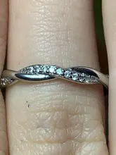 ZHOUYANG anillo para las mujeres temperamento delgada cuerda boda anillo de compromiso Color plata Cubic Zirconia regalo de moda bisutería DZR018