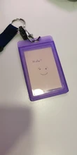 Transparente de 614 de plástico tarjeta funda de credencial de identificación claro Banco tarjeta de crédito titular de la placa de accesorios expresando mi personalidad