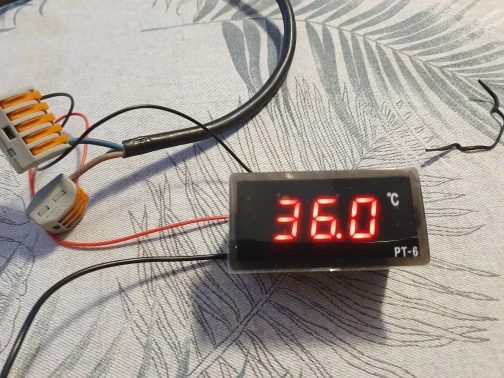 220V PT-6 Digital Thermometer Temperature Meter Aquarium Sensor 50 ℃ ~ 110 ℃ 