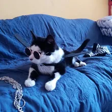 Llavero Punk Hip-hop de tres capas para mujer, cadena de pantalones vaqueros de Metal largo, accesorios de ropa, joyería