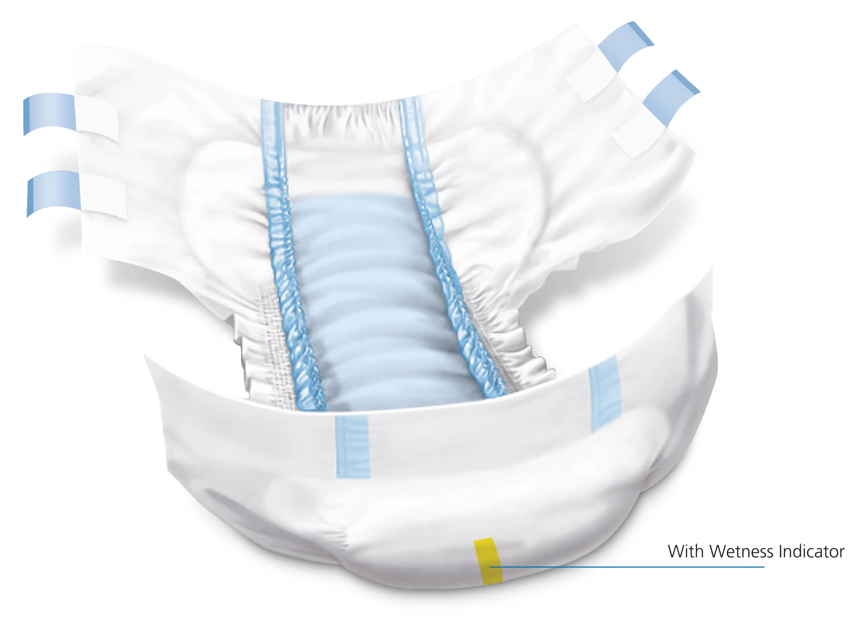 Mavi Beyaz 1x (30 Pieces) Pad Absorbent X-Large Size Diaper Handicapped Defective Parity Soft Diaper Hygienic Underwear