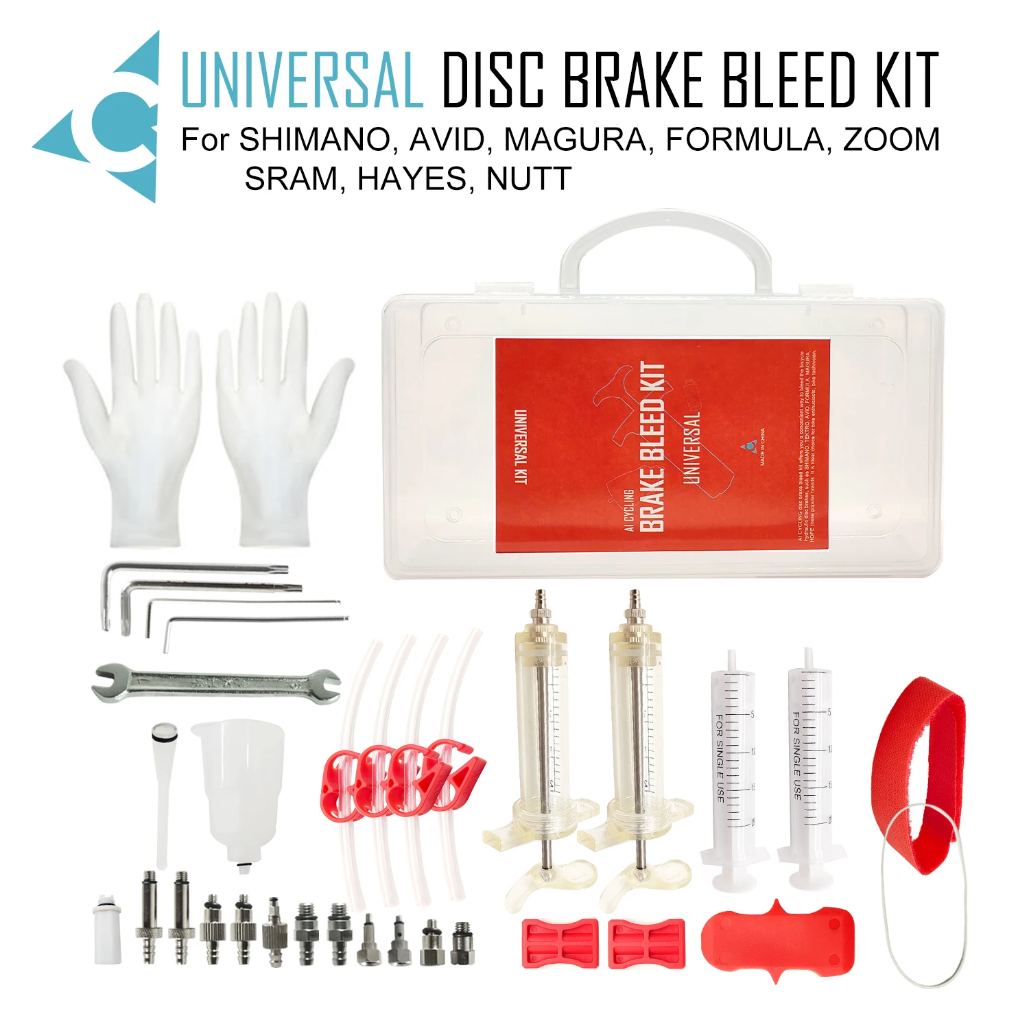 Bike disc brake Bleed kit Hydraulic disc brake For AVID FORMULA HAYES NUTT 