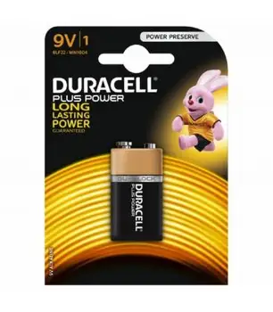 

Battery Duracell original battery Alkaline Hip Flask LR61 PLUS POWER 9V blister 1X Unit
